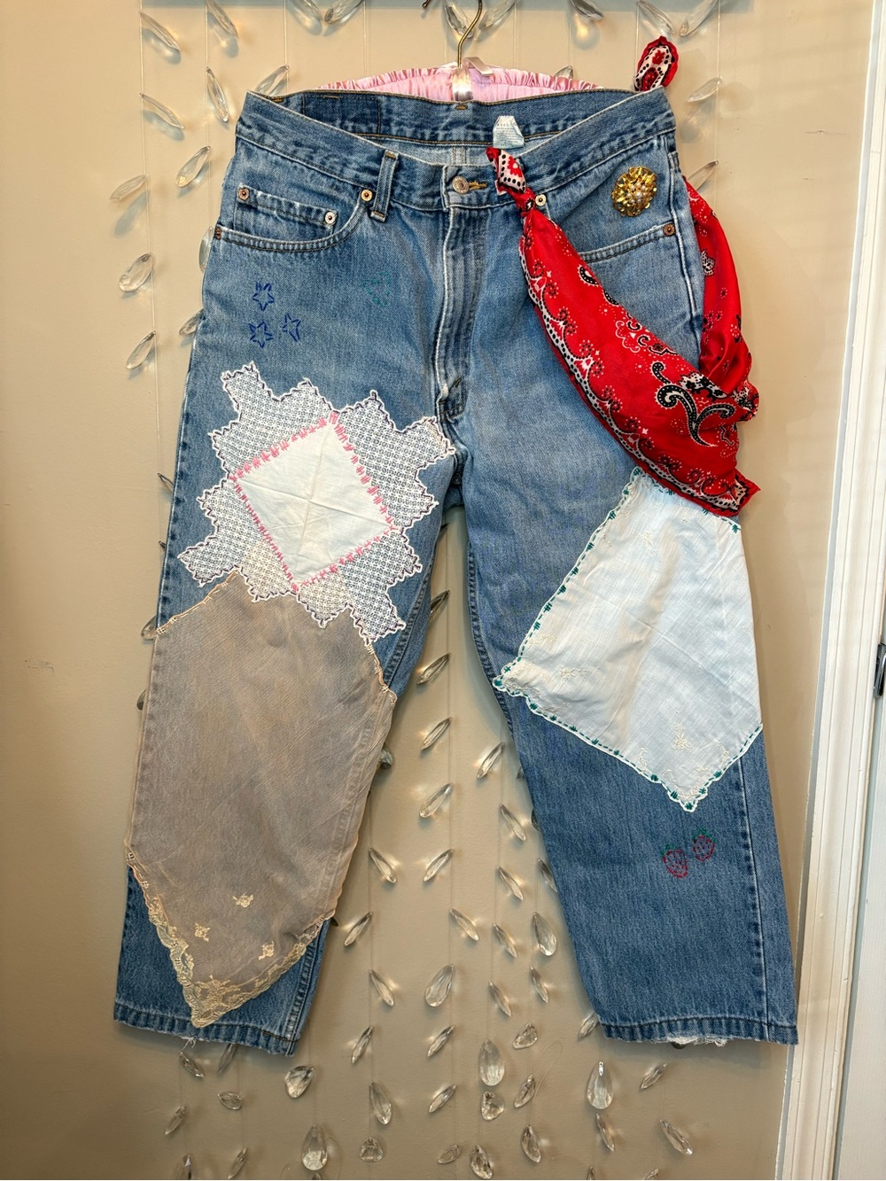 Levi’s 550 Upcycled Embroidered Jeans